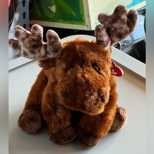 Ty Classic Plush - MELVIN the Moose MWMT Stuffed Animal Toy New Old Stock